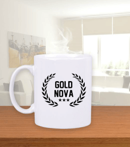 Tisho - Gold Nova III Beyaz Kupa Bardak