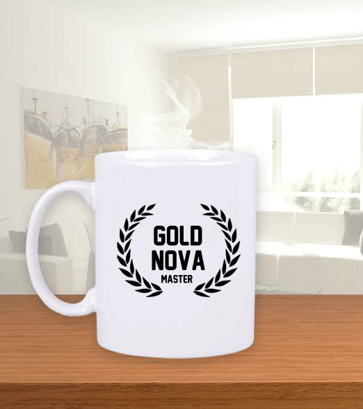 Tisho - Gold Nova Master Beyaz Kupa Bardak
