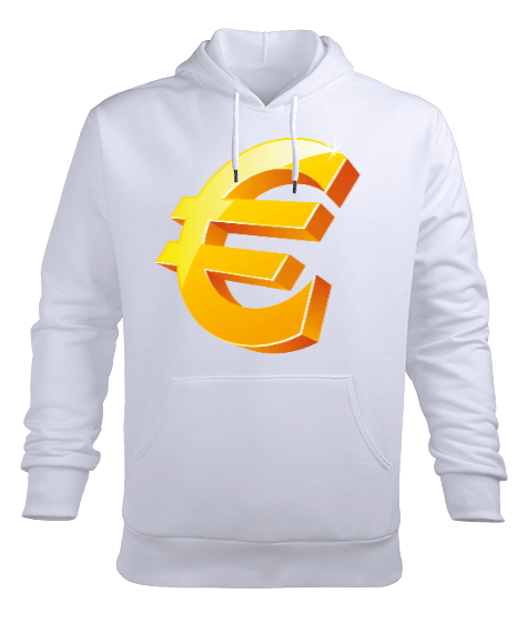 Tisho - Golden Euro Hoodie Erkek Kapüşonlu Hoodie Sweatshirt