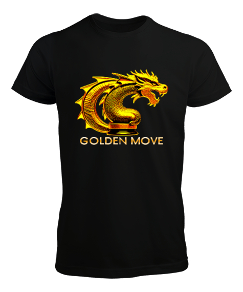 Tisho - Golden move Siyah Erkek Tişört