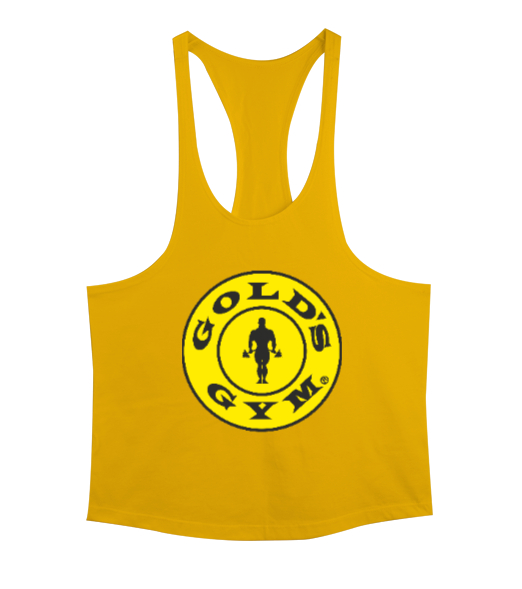 Tisho - Golds Gym Sarı Erkek Tank Top Atlet