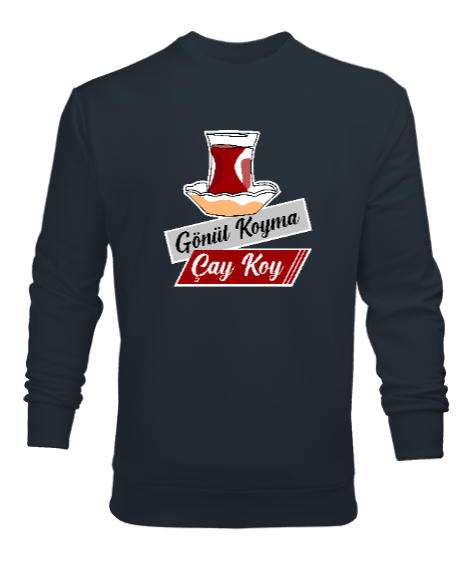 Tisho - Gönül Koyma Çay koy Füme Erkek Sweatshirt