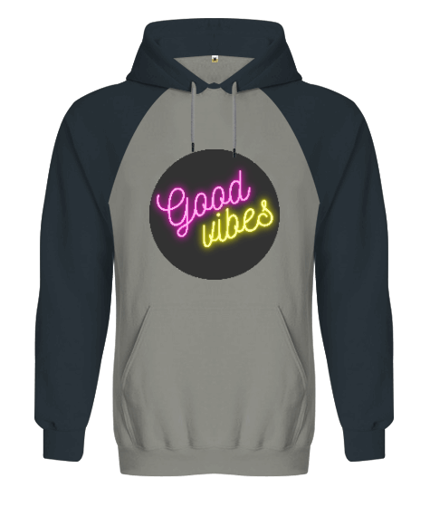 Tisho - Good Vibes Orjinal Reglan Hoodie Unisex Sweatshirt