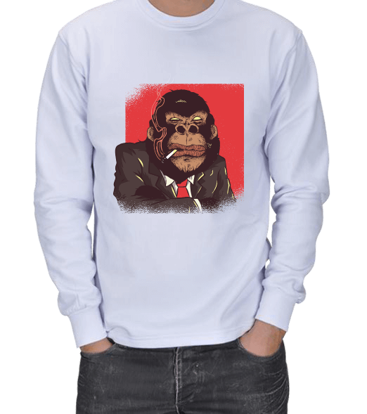 Tisho - Goril Patron ERKEK SWEATSHIRT