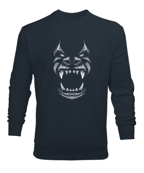 Tisho - Goril Yüzü - Gorilla Füme Erkek Sweatshirt