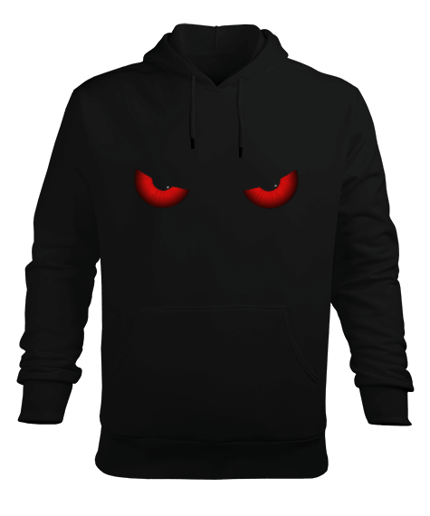 Tisho - Göz ve melek kanatlı tasarım Erkek Kapüşonlu Hoodie Sweatshirt