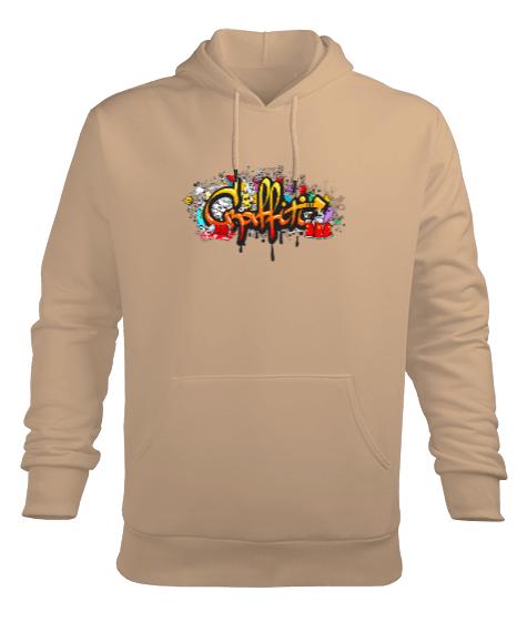 Tisho - GRAFİTİ Erkek Kapüşonlu Hoodie Sweatshirt