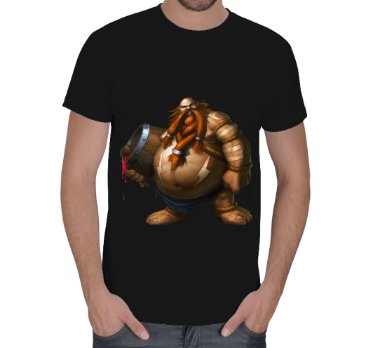 Tisho - Gragas T-Shirt Siyah Erkek Tişört