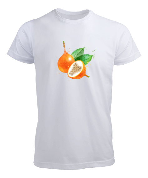 Tisho - Granadilla meyvesi Beyaz Erkek Tişört