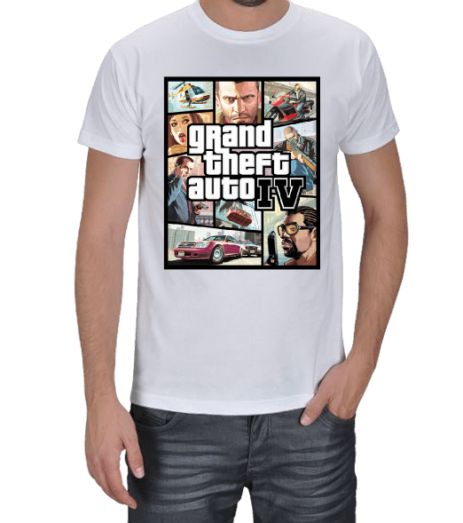 Tisho - Grand Theft Auto IV Erkek Tişört Erkek Tişört