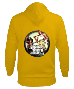 Grand Theft Auto V baskılı Erkek Kapüşonlu Hoodie Sweatshirt - Thumbnail