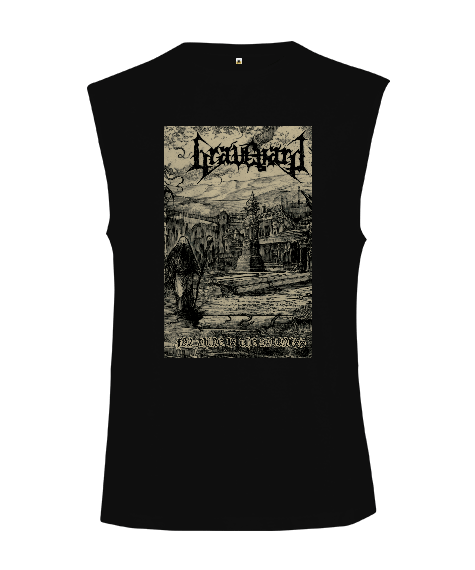 Tisho - Graveyard For Thine The Darkness Baskılı Kesik Kol Unisex Tişört