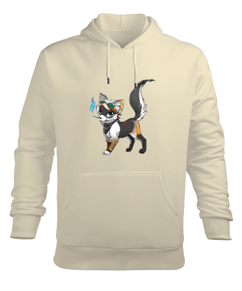 Tisho - Great cat Erkek Kapüşonlu Hoodie Sweatshirt