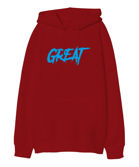 Tisho - Great Oversize Unisex Kapüşonlu Sweatshirt