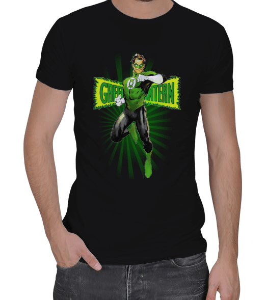 Tisho - green lantern 01 Erkek Regular Kesim Tişört