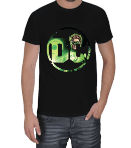 Tisho - Green Lantern Siyah T-Shirt Erkek Tişört