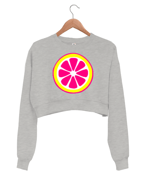 Tisho - Greyfurt Kadın Crop Sweatshirt