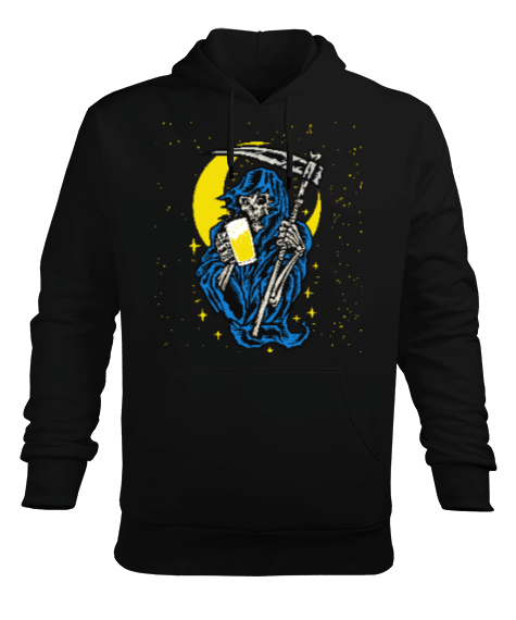 Tisho - Grim Reaper Erkek Kapüşonlu Hoodie Sweatshirt