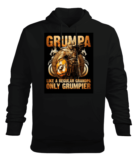 Tisho - Grumpa Erkek Kapüşonlu Hoodie Sweatshirt