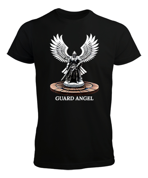 Tisho - Guard Angel Siyah Erkek Tişört