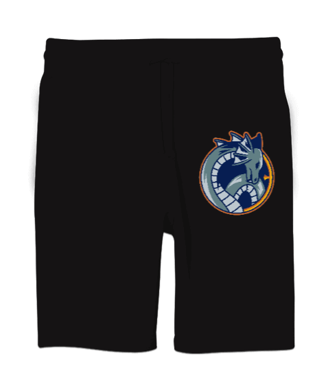 Tisho - Güçlü özel tasarım mavi ejderha motivasyon Unisex Sweatshirt Şort Regular Fit