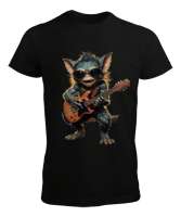 Guitar Gremlin Siyah Erkek Tişört - Tisho