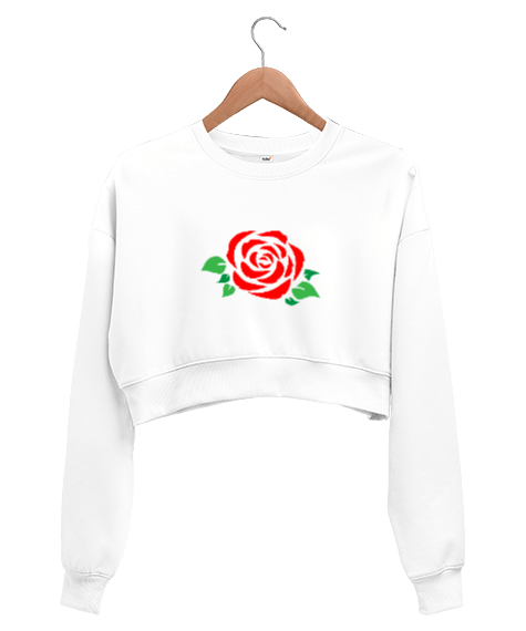 Tisho - Gül Kadın Crop Sweatshirt