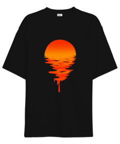 Tisho - Gün batımı Oversize Unisex Tişört