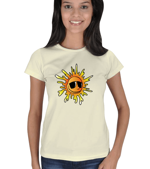 Tisho - Güneş Baskılı Kadın Tişört