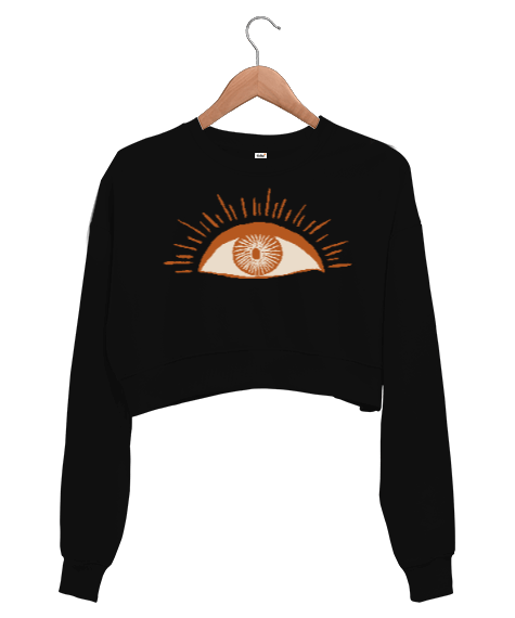Tisho - Güneş Göz Kadın Crop Sweatshirt