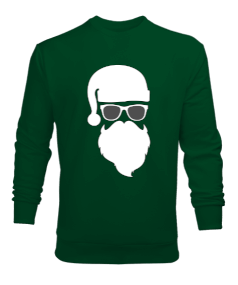 Tisho - Güneş Gözlüklü Noel Baba Erkek Sweatshirt