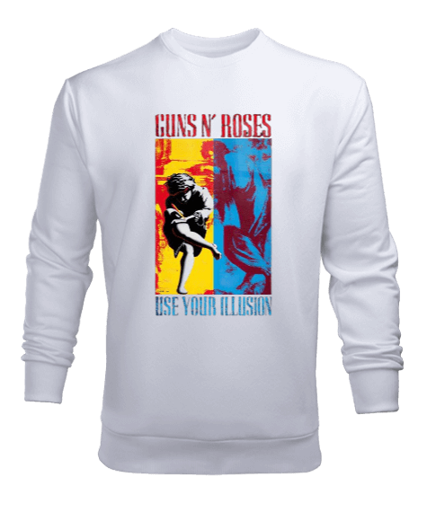 Guns N Roses Rock Baskılı Erkek Sweatshirt