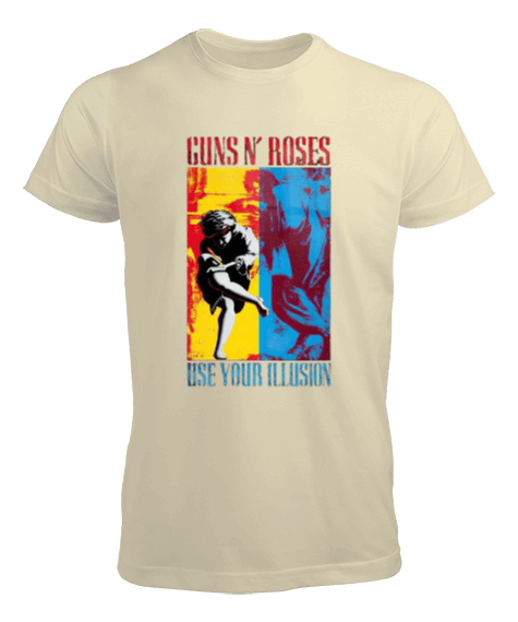 Tisho - Guns N Roses Rock Baskılı Erkek Tişört