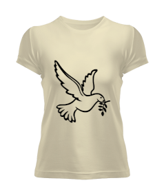 Tisho - Güvercin Figürlü Kadın Tişört
