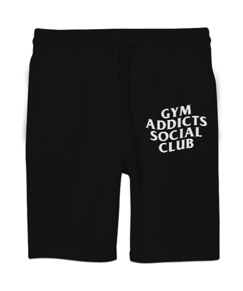 Tisho - GYM Addıcts Socıal Club Unisex Sweatshirt Şort Regular Fit