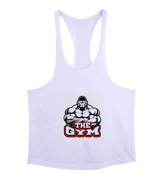 Tisho - Gym Baskılı Erkek Tank Top Atlet