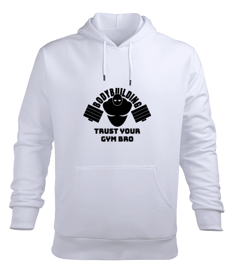 Tisho - GYM BRO Erkek Kapüşonlu Hoodie Sweatshirt