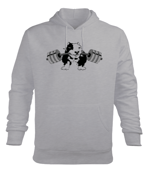 Tisho - GYM Dog Erkek Kapüşonlu Hoodie Sweatshirt