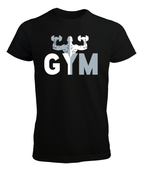 Tisho - GYM - Fitness - Body Boulding Siyah Erkek Tişört