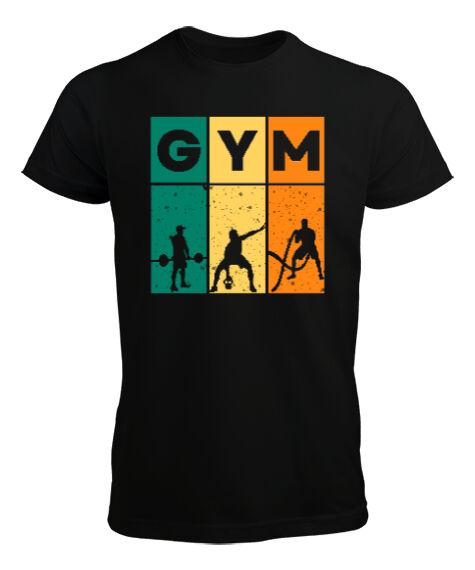Tisho - Gym Fitness Siyah Erkek Tişört