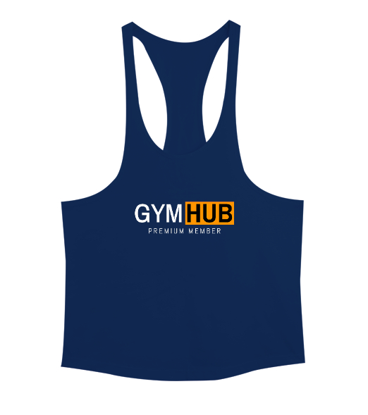 Tisho - Gym Hub Premium Member Lacivert Erkek Tank Top Atlet