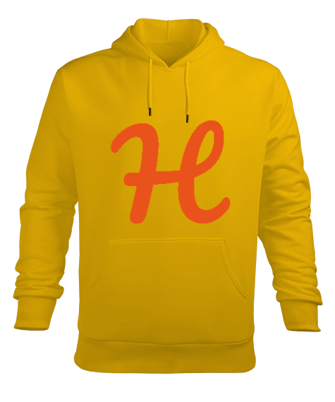 Tisho - H Harfli Erkek Kapüşonlu Hoodie Sweatshirt