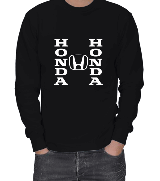 H Logo Tasarımlı Honda ERKEK SWEATSHIRT