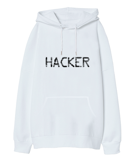 Tisho - Hacker Oversize Unisex Kapüşonlu Sweatshirt