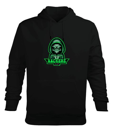 Tisho - HACKERS Erkek Kapüşonlu Hoodie Sweatshirt