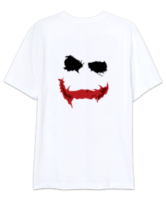 HaHa ve Joker Baskılı Oversize Oversize Unisex Tişört - Thumbnail