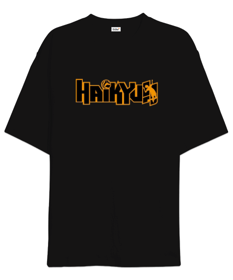 Tisho - Haikyu desenli Oversize Unisex Tişört