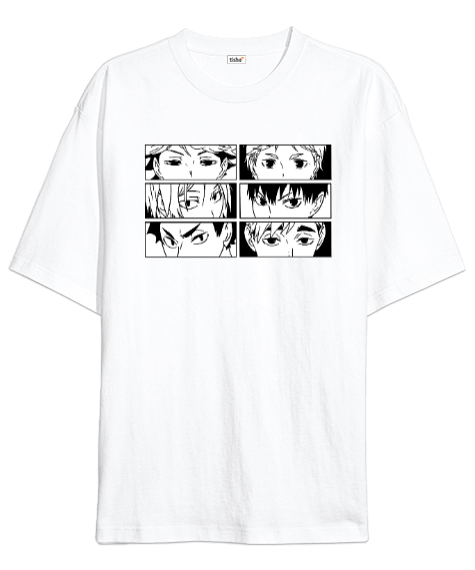 Tisho - Haikyuu Oversize Unisex Tişört