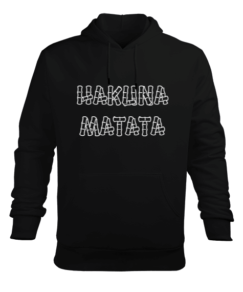 Tisho - HAKUNA Erkek Kapüşonlu Hoodie Sweatshirt