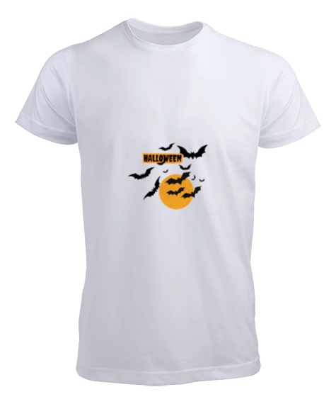 Tisho - hallowen Beyaz Erkek Tişört
